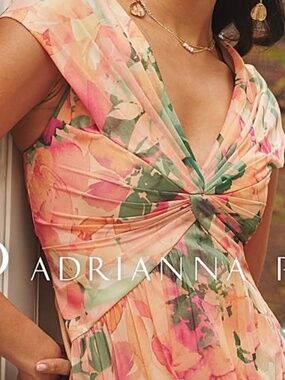 Adrianna Papell front twist gown